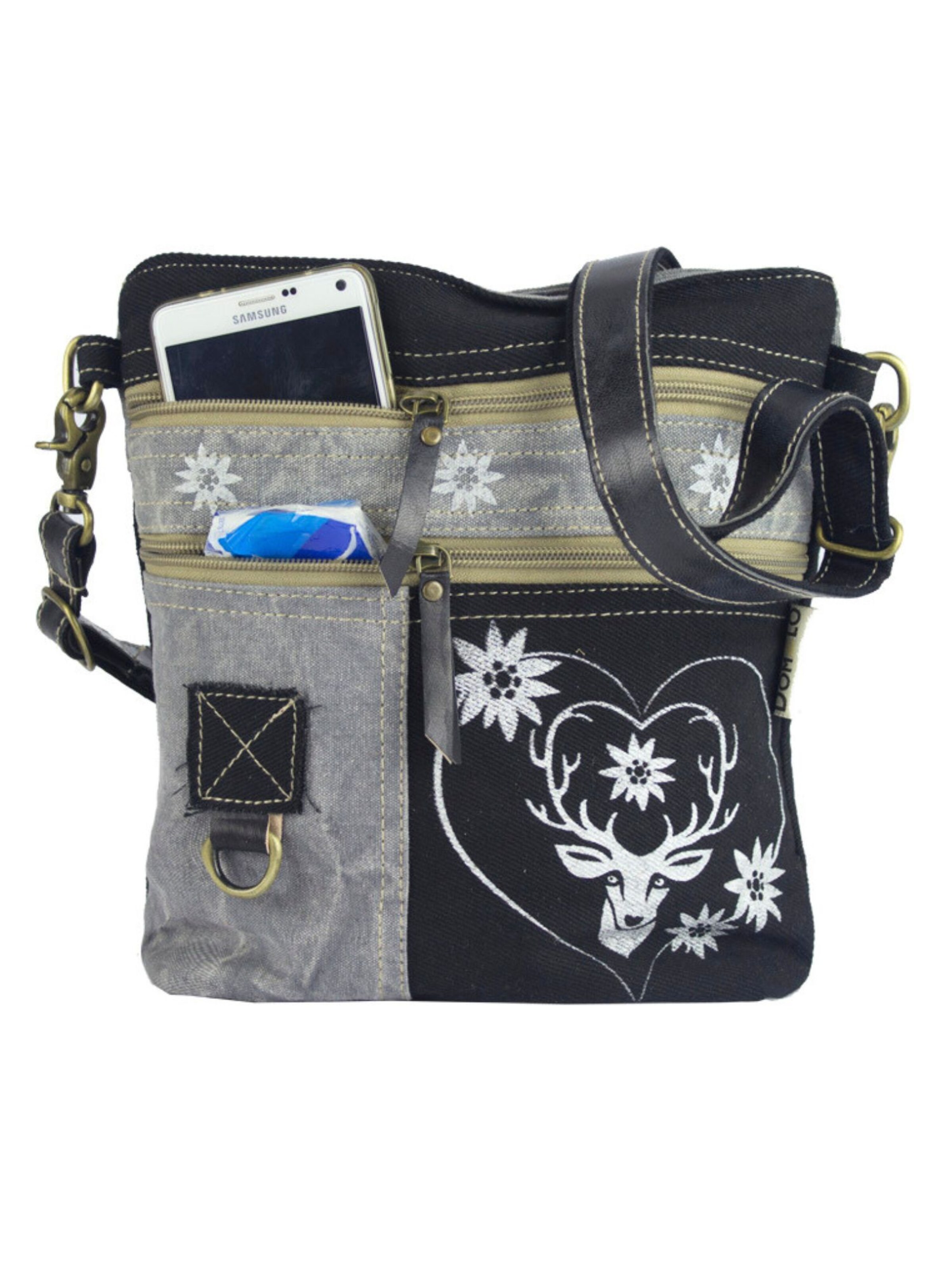 DOMELO Crossbody Bag 'Domelo' in Grey