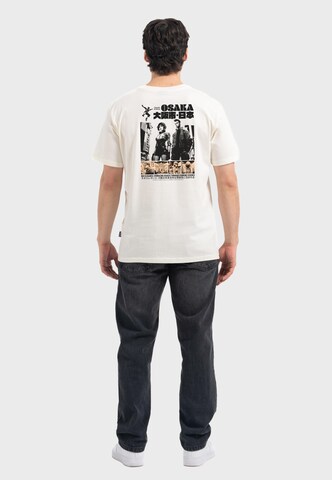 Oldskull Shirt 'Asian Manga Inspired Logo Graphic' in White