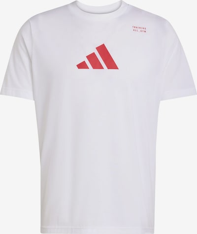 Sportiniai marškinėliai iš ADIDAS PERFORMANCE, spalva – raudona / balta, Prekių apžvalga