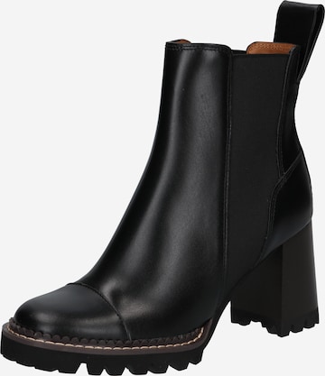 See by Chloé Chelsea Boots 'MALLORY' in Black: front