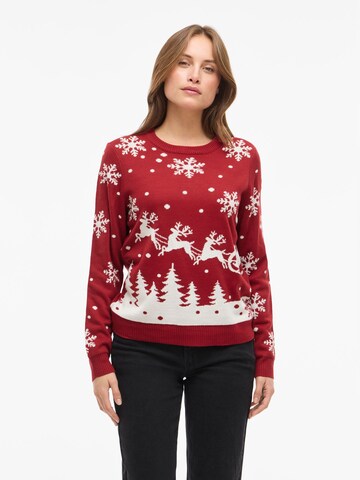 Pull-over 'VISNOWI' VILA en rouge : devant