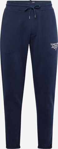 Tommy Jeans Tapered Pants in Blue: front