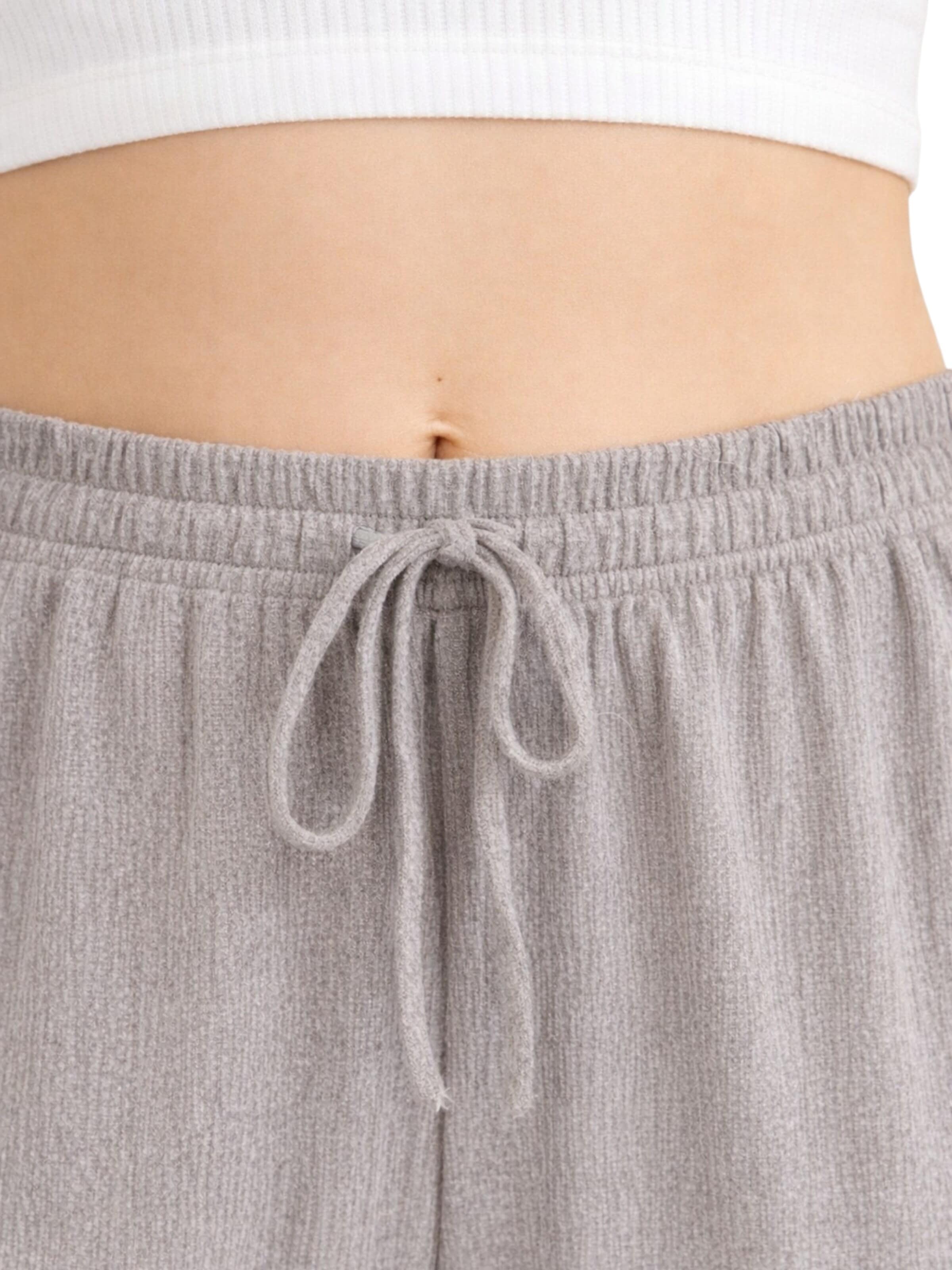 Wide Leg Pantalon 'FLORYN – Palazzohose Crinkle' fashionshowcase en gris