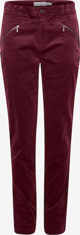 Fransa Regular Broek 'TEAN' in Rood: voorkant