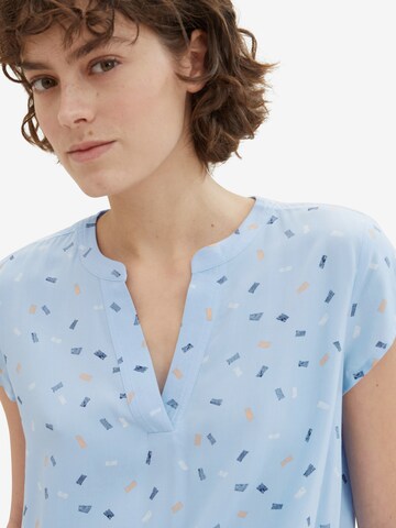 TOM TAILOR Bluse in Blau