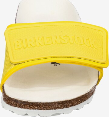 BIRKENSTOCK Pantolette 'Tema' in Gelb