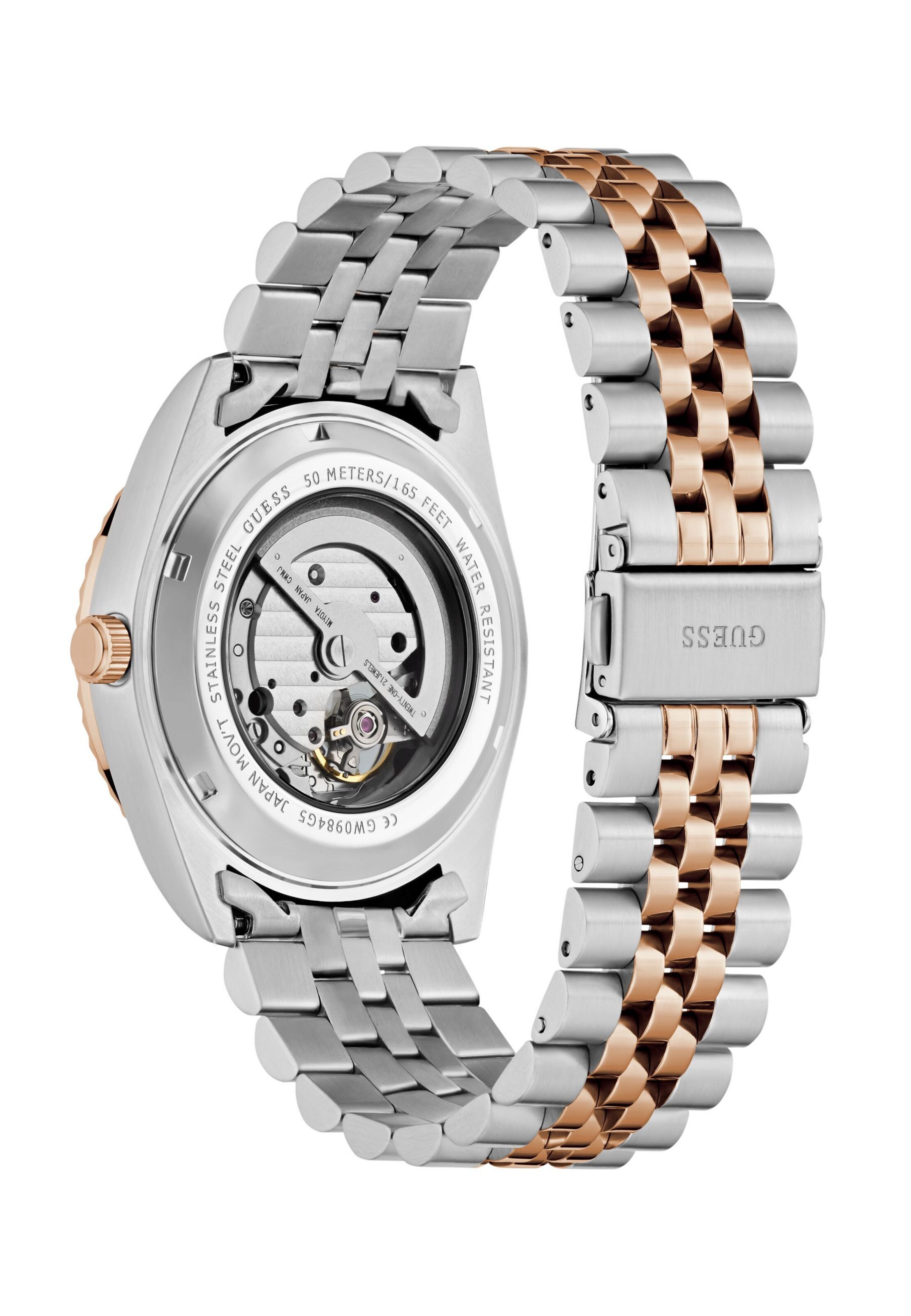 GUESS Analoog horloge 'CONNOISSEUR' in Gemengde kleuren