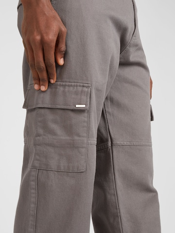 EIGHTYFIVE - Loosefit Pantalón vaquero cargo en gris