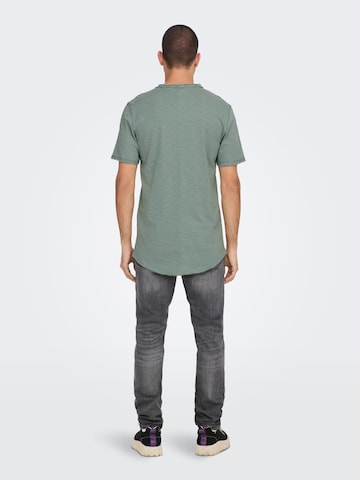 T-Shirt 'Benne' Only & Sons en vert