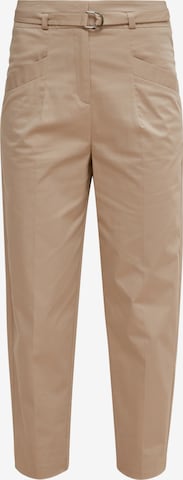 Effilé Pantalon COMMA en beige : devant