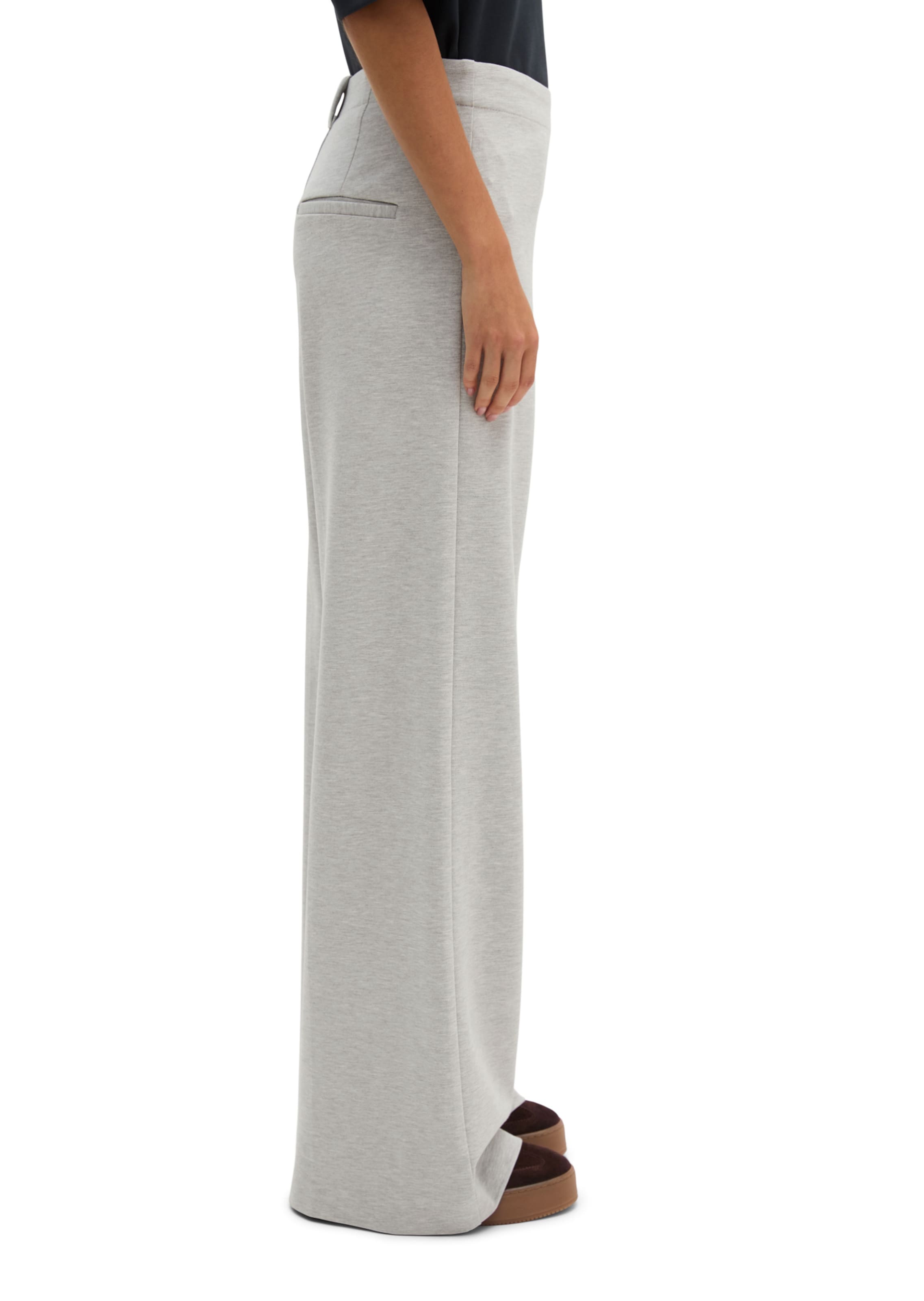 Wide Leg Pantalon Marc O'Polo en gris