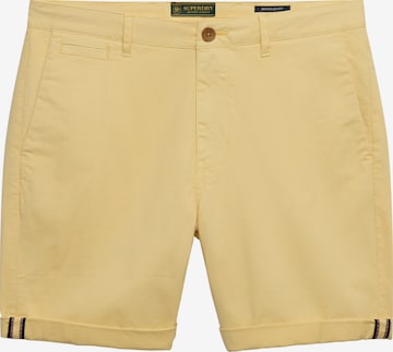 Pantalon chino Superdry & Co en jaune : devant