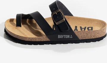 Bayton - Zapatos abiertos 'Biscaye' en negro: frente