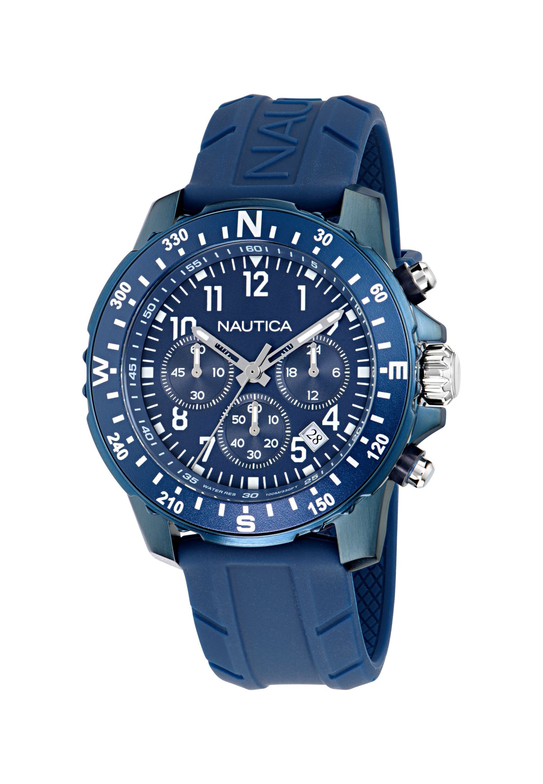 Orologio analogico di NAUTICA in blu: frontale