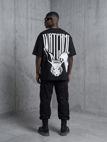 QWX2 Shirt 'Watch Me' in Zwart