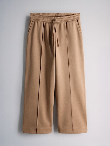 The Set - Pierna ancha Pantalón en beige