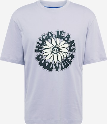 T-Shirt 'Nune' HUGO Blue en violet : devant