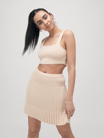 ABOUT YOU x VIAM Studio - Top 'Jessica' en beige: frente