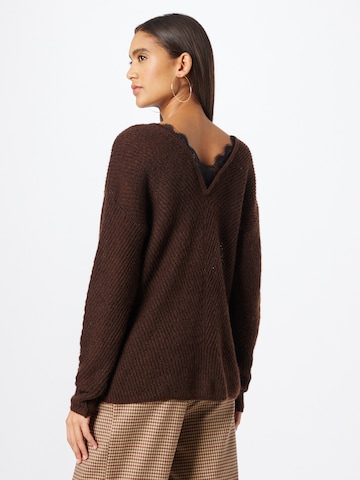 VERO MODA Pullover 'STINNA' in Braun