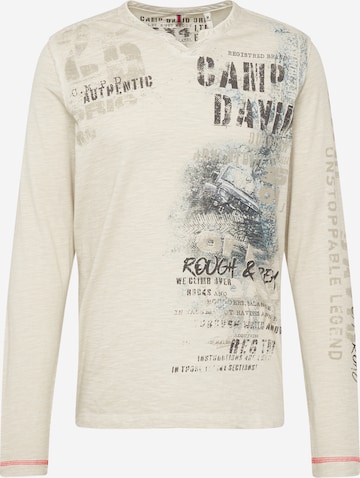 CAMP DAVID Shirt in Silver: front