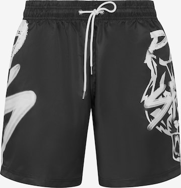 Plein Sport Broek in Zwart: voorkant