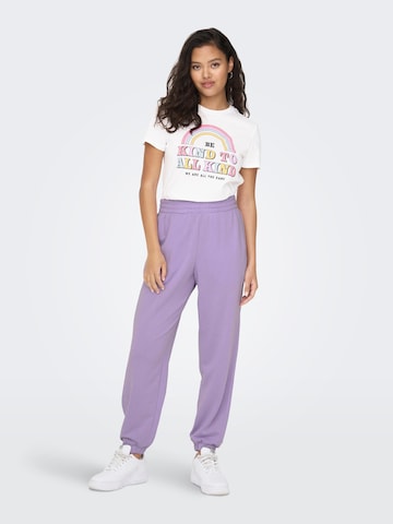 ONLY Tapered Trousers 'Diana' in Purple