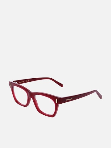 FERRAGAMO - Gafas 'Ferragamo SF3025 Opaline wine 51/17/145 WOMAN Eyewear Frame' en rojo: frente