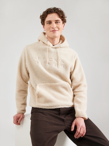 JACK & JONES Sweater 'JCOFLARE' in Beige: front