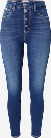 Calvin Klein Jeans Skinny Jeansy w kolorze niebieski: przód