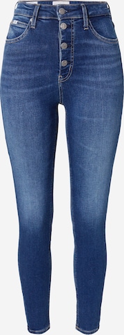 Skinny Jean Calvin Klein Jeans en bleu : devant