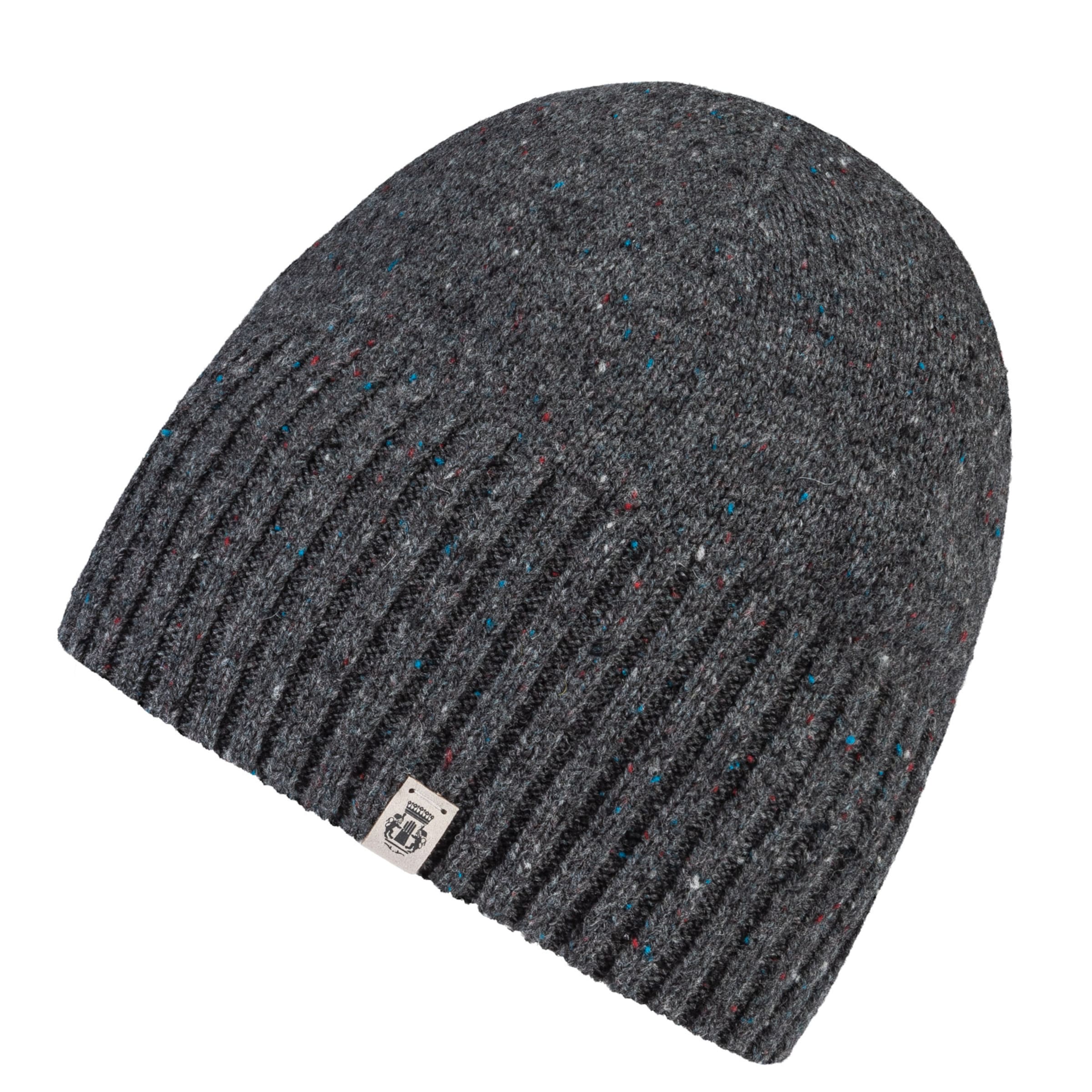 Roeckl Muts ' MERINO TWEED MÜTZE ' in Grijs: voorkant