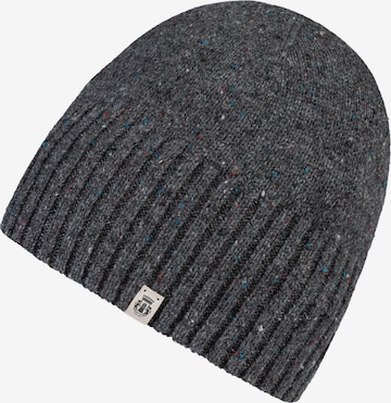 Roeckl Muts ' MERINO TWEED MÜTZE ' in Grijs: voorkant