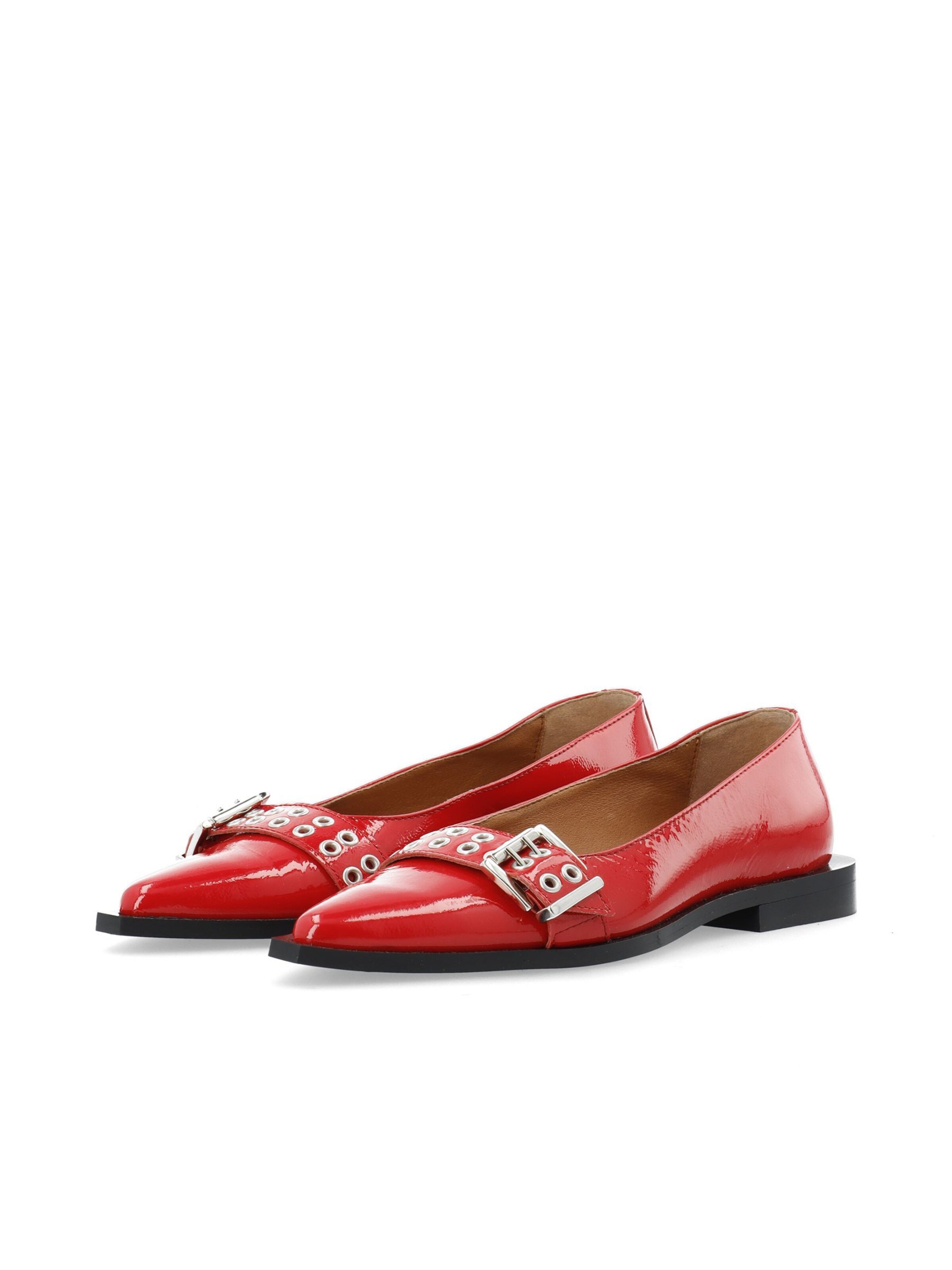 Ballerines 'Victoria' Bianco en rouge