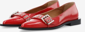 Ballerines 'Victoria' Bianco en rouge