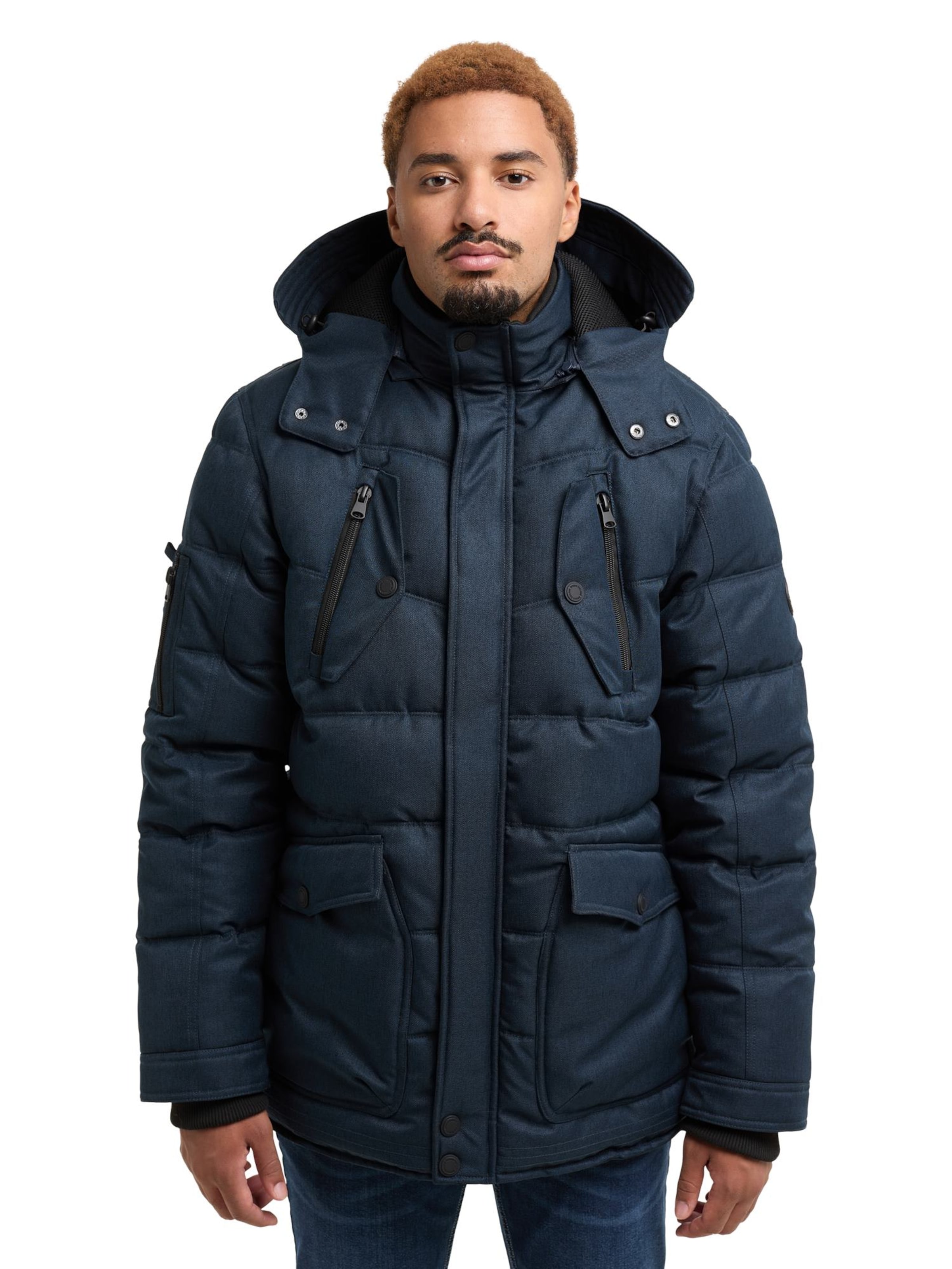 Veste d’hiver ' CHAN ' Bruno Banani en bleu : devant