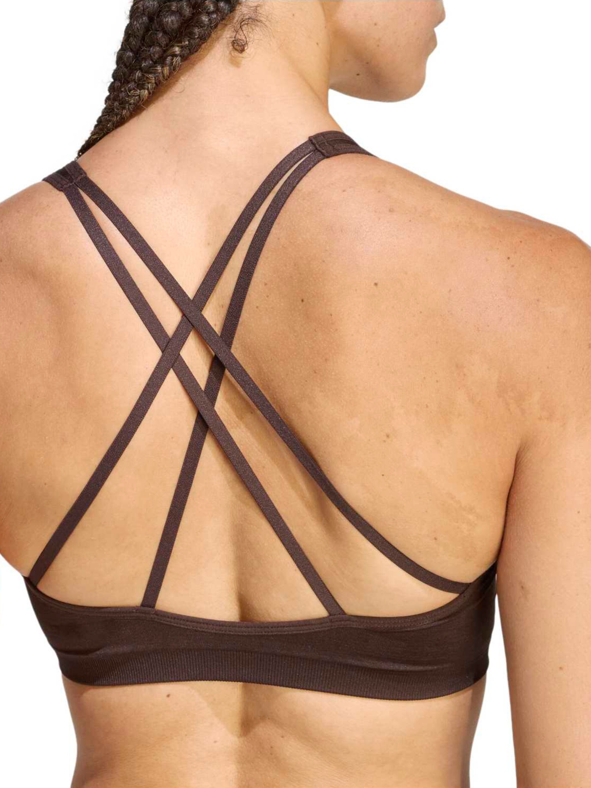 ADIDAS PERFORMANCE Bustier Sport-BH 'Essentials' in Braun