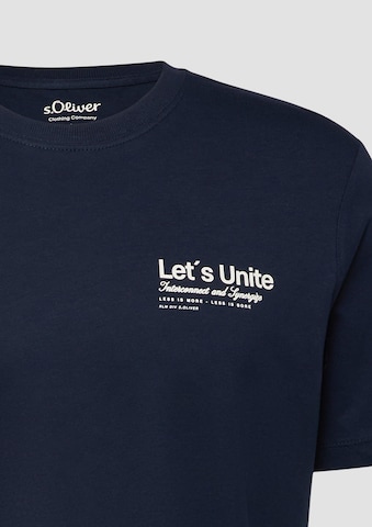 T-Shirt s.Oliver en bleu