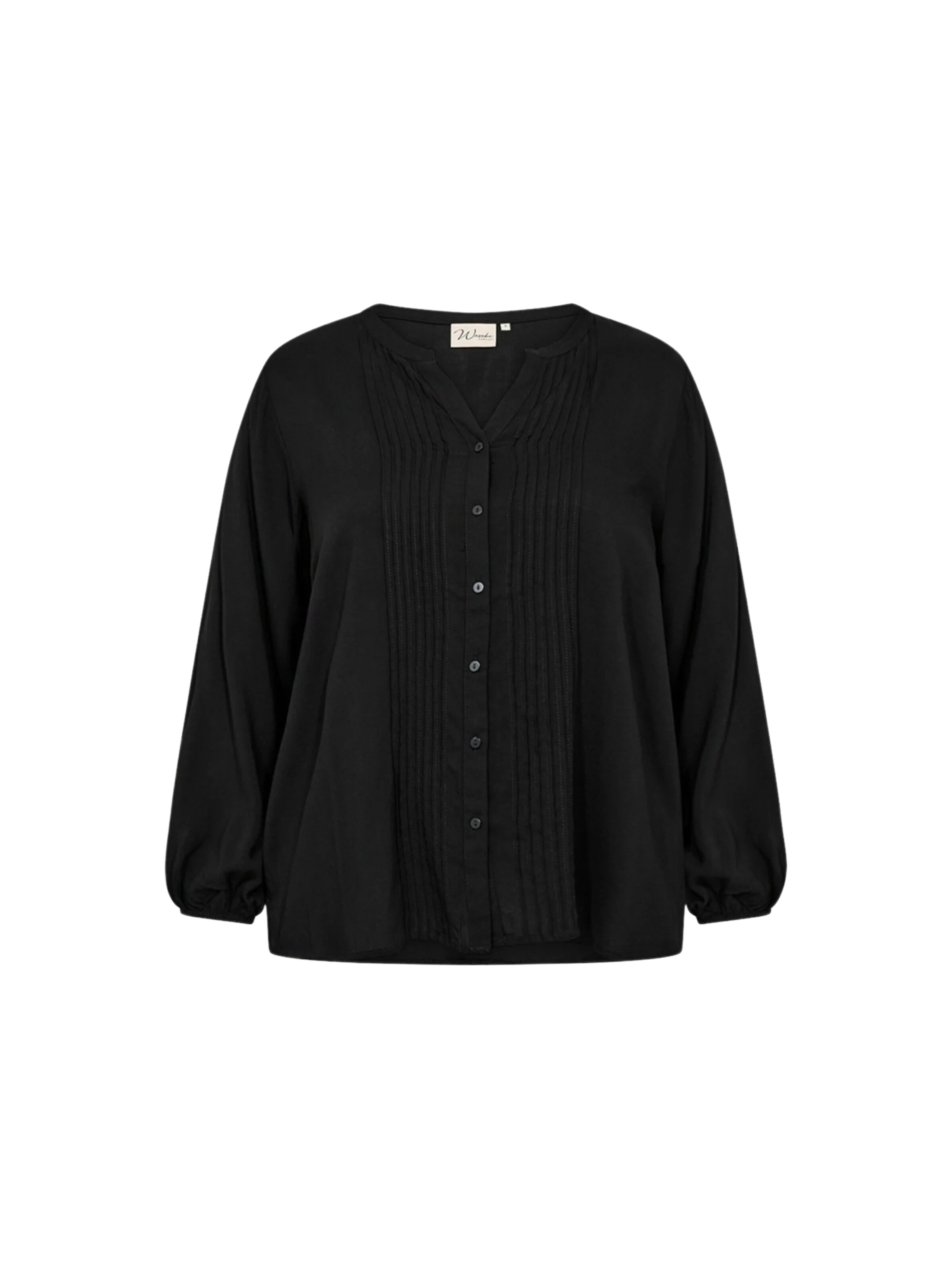 Chemisier 'Sia' Wasabi Concept en noir : devant