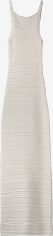 Bershka Knitted dress in Beige: front