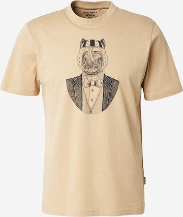 T-Shirt 'BHKAY' BLEND en marron : devant