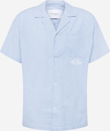 Les Deux Comfort fit Button Up Shirt 'Leland' in Blue: front