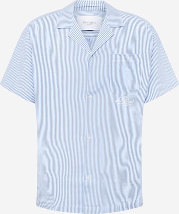 Les Deux - Ajuste confortable Camisa 'Leland' en azul: frente