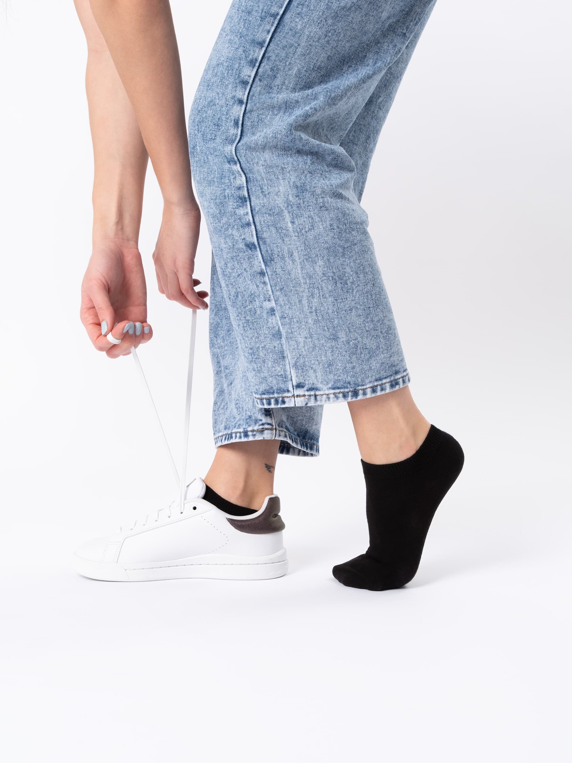 Occulto Ankle Socks 'Manu' in Black