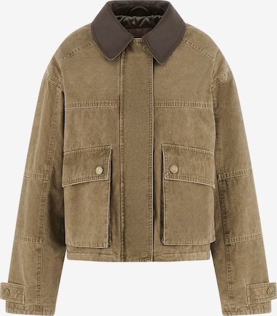GUESS Prijelazna jakna 'Manon' u smeđa / zeleno smeđa, Pregled proizvoda