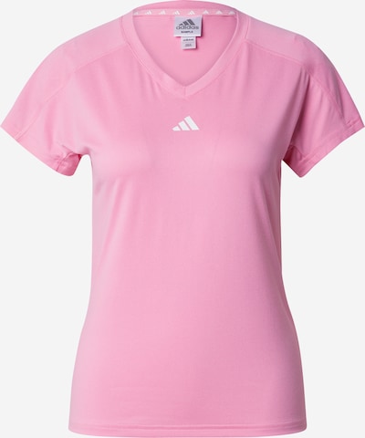 Sportiniai marškinėliai 'Train Essentials' iš ADIDAS PERFORMANCE, spalva – ryškiai rožinė spalva / balta, Prekių apžvalga
