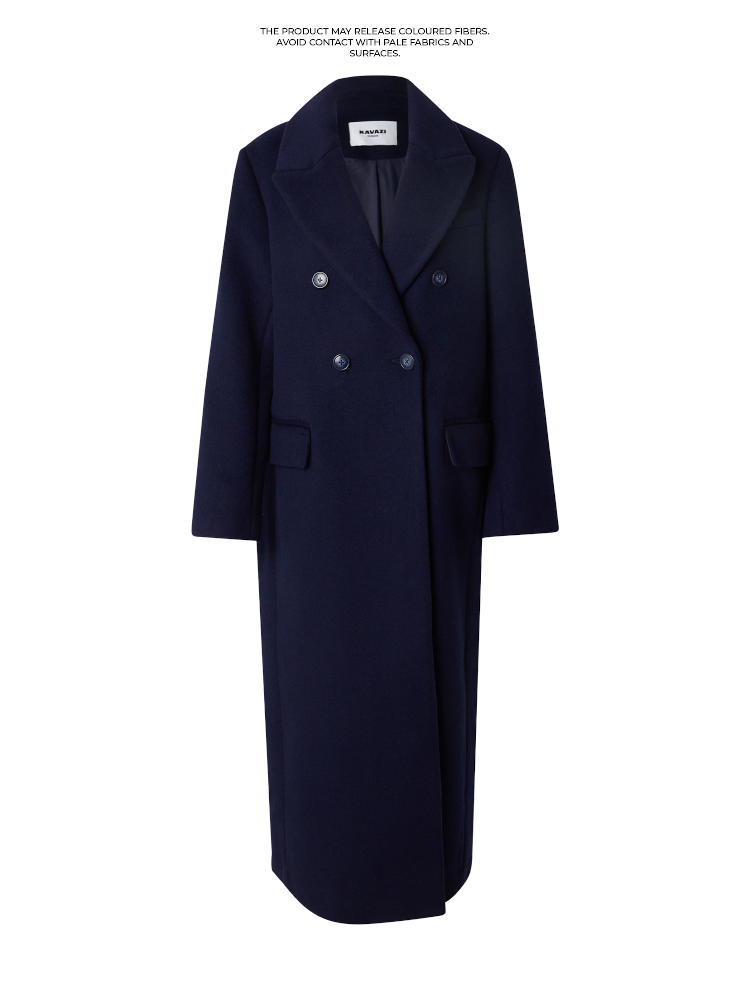 KAVAZI Zimski plašč | modra barva: sprednja stran