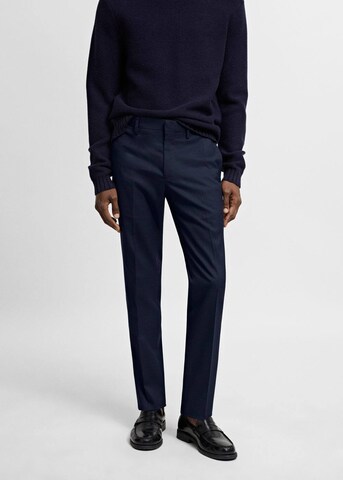 MANGO MAN Regular Pantalon 'Paris' in Blauw