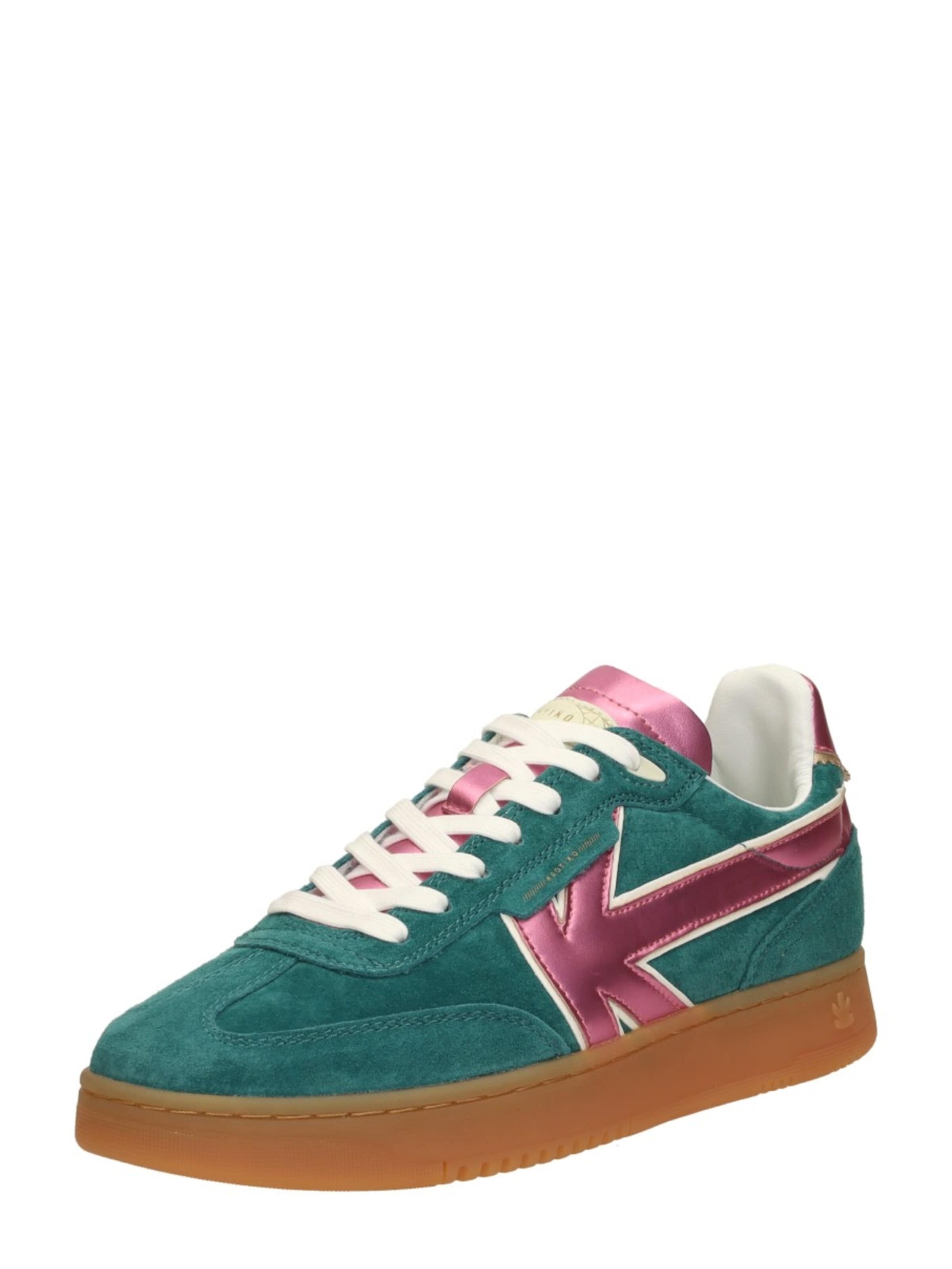 Kaotiko Sneakers laag 'Boston V' in Groen: voorkant