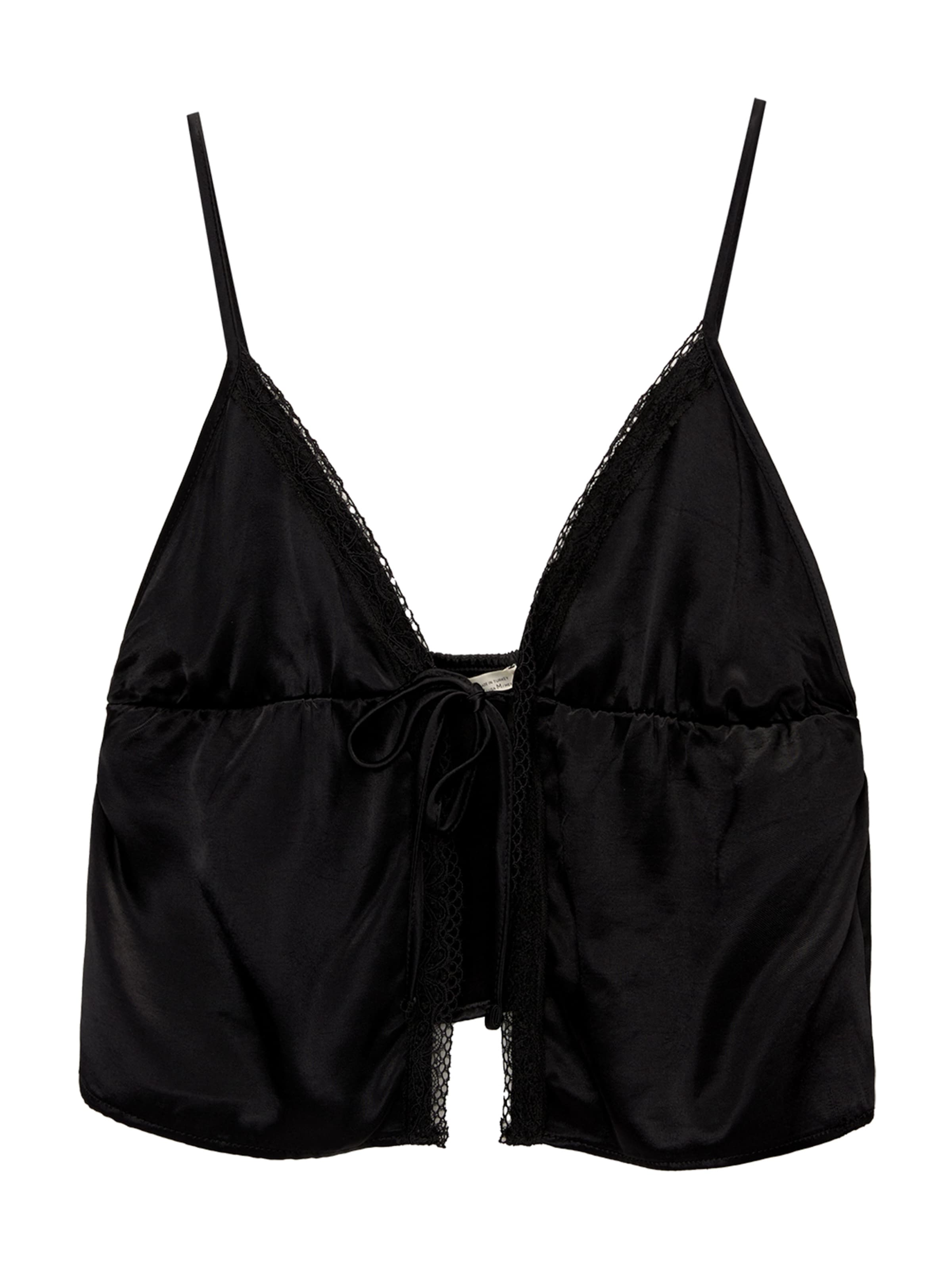 Pull&Bear Topp i svart: framsida