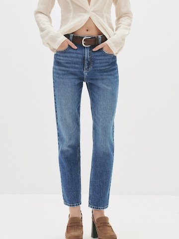 Coupe slim Jean Pull&Bear en bleu : devant